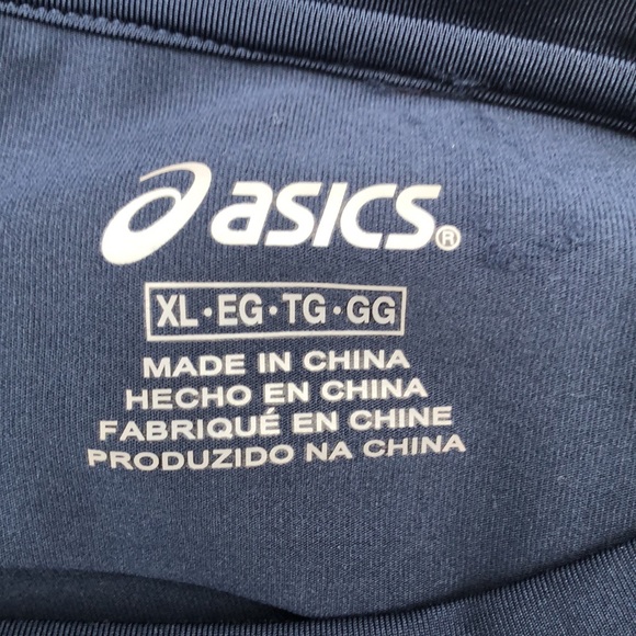 ASICS XL Blue Athletic Long-Sleeved Shirt - Picture 6 of 8